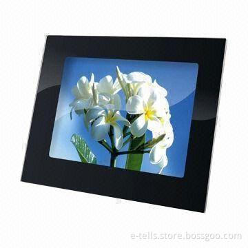 12-inch Digital Picture Frame with 2-light-tube High-quality Screen and Built-in Battery